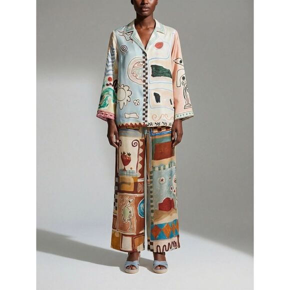 Alémais Women `Michelle` Silk Shirt - Picture 6 of 6